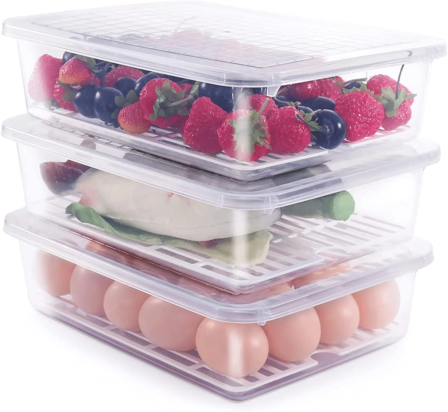 Air Tight Plastic Storage Containers Set for Kitchen | Pantry Organizers Kitchen Accessories Items,